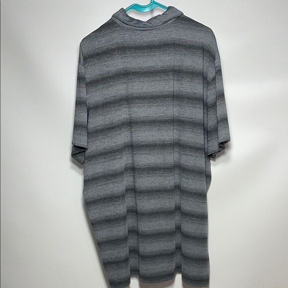 Members Marks Men's Gray Striped Shirt - Picture 5 of 7